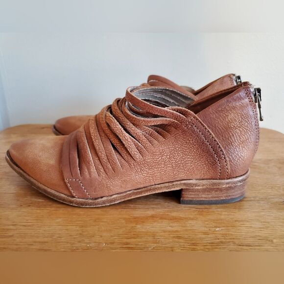 Free People Women's Tan Ankle Leather Shoes Womens Size 36 - Picture 9 of 13